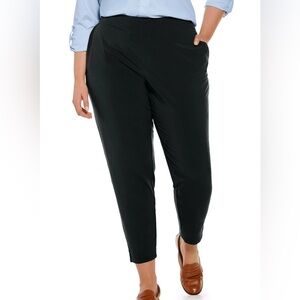 Coolibar Navona City Pants in Black Size XL NEW Lightweight UPF 50+ Travel
